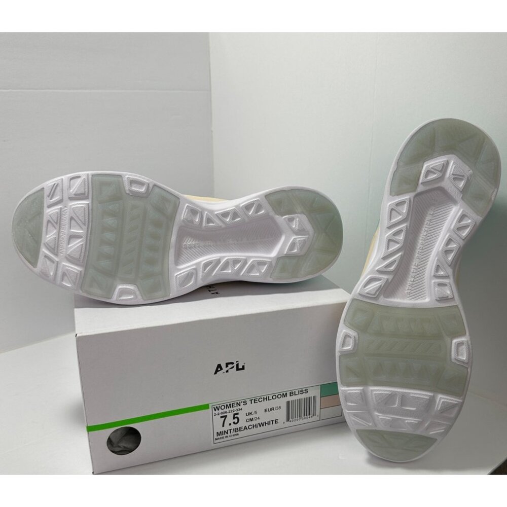 APL Womens Techloom Bliss Slip-On Sneakers 7.5 Mint/White Knit Luxe Sneakers NIB - Picture 8 of 10